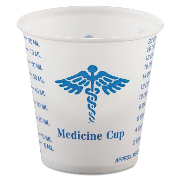 Graduated Cup Medicine Paper 3 oz White 5000/Ca